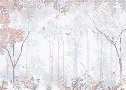 Forest Wallpaper Mural for Bedroom Living Room Kid's Room(Not Self-Adhesive)