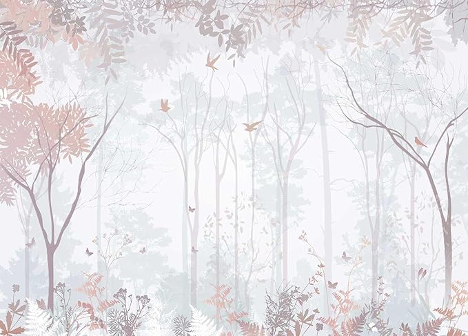 Forest Wallpaper Mural for Bedroom Living Room Kid's Room(Not Self-Adhesive)