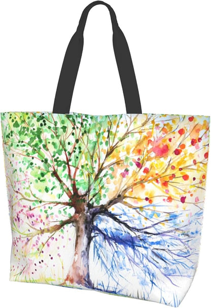 Shoulder Bag Large Reusable Eco-friendly Shopping Bags Portable Storage Handbag