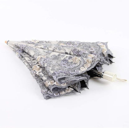 Honeystore Flower Lace Parasols for Wedding Party Lace Bridal Umbrella