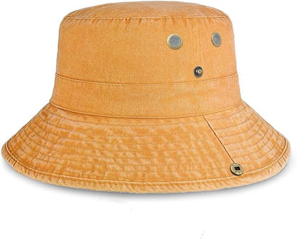 Hot Summer Bucket Hat - Trendy Cotton Sun Hat for Beach, Golf, Fishing - Fun Outdoor Vacation Boonie for Men and Women