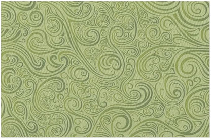 PVC Placemats Set of 6 Sage Green Abstract Art Wipeable Table Mats Washable Heat Resistant Non Slip Vinyl Dining Table Mat for Kithen Indoor Outdoor Patio Farmhouse Place Mats Decorative