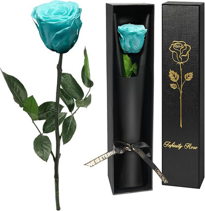 Yamonic Preserved Flower Rose for Delivery Prime,Birthday Gifts for Women,Single Real Rose Flower Mom Gifts for Her,Grandma,Wife,Girlfriend Gift for Anniversary Wedding,Mothers Day Rose Gifts for Mom