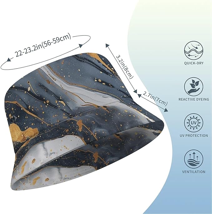 Wildflowers Floral Bucket Hat for Men Women, Summer Vacation Outdoor Travel Reversible Double Side Beach Caps Fisherman Hat