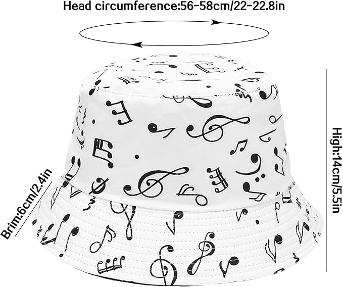 Flower Reversible Bucket Hat Cotton Summer Travel Beach Sun Hats Emboridery for Women Men