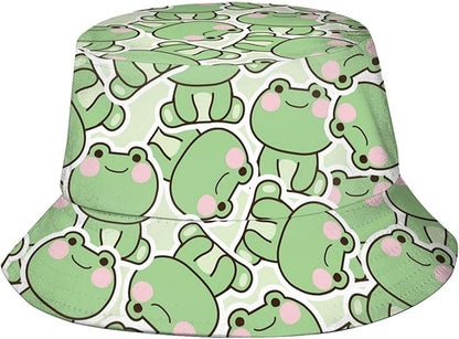 Bucket Hat for Women Men, Summer Print Hat Travel Packable Sun Cap Outdoor Hat for Women and Men