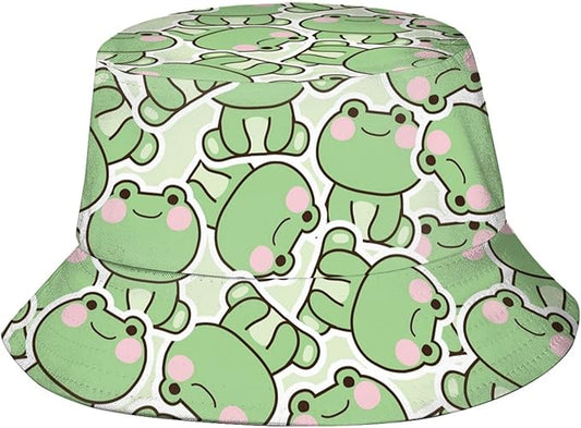 Bucket Hat for Women Men, Summer Print Hat Travel Packable Sun Cap Outdoor Hat for Women and Men