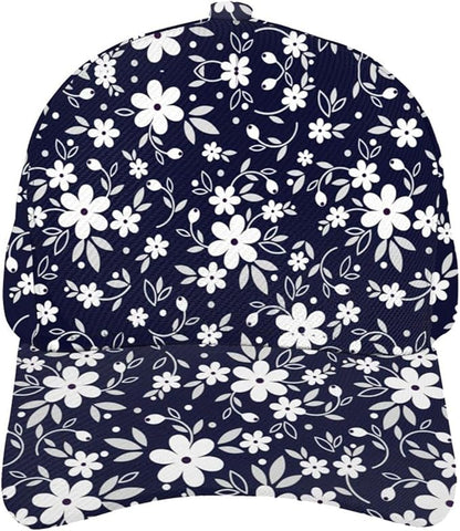 Floral Baseball Cap for Women Fashionable Adjustable Dad Hat Low Profile Running Hat for Summer Sporting Working Hiking