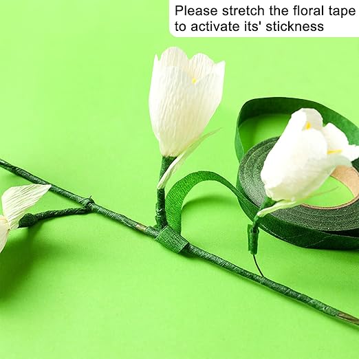 Floral Arrangement Kit - DIY Bouquet Making Tools - 24 Gauge Stem & Paddle Wire, Wire Cutter, Tapes