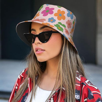 Unisex Bucket Hat Sun Protection Fisherman Hat,Outdoor Sun Hat,Casual Activities Hiking Cap for Women Men Teens