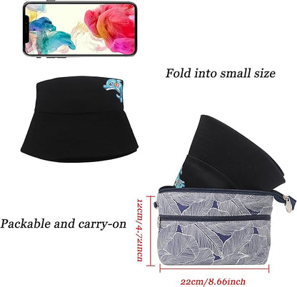 ZLYC Unisex Fashion Embroidered Bucket Hat Summer Fisherman Cap for Men Women