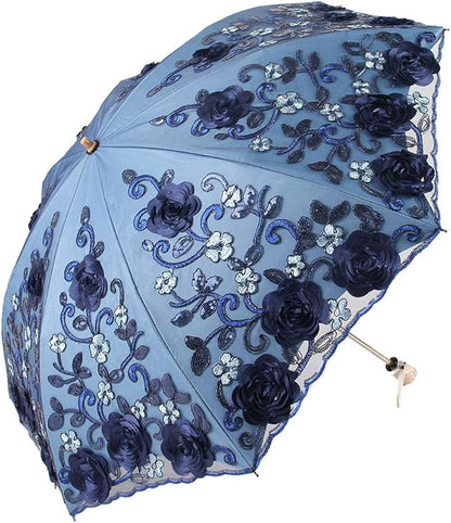 Honeystore Flower Lace Parasols for Wedding Party Lace Bridal Umbrella