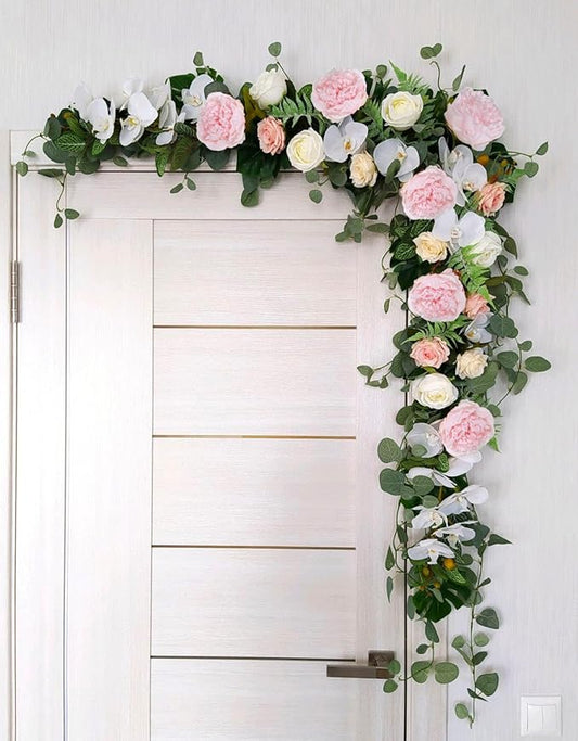 Pink Peonies Artificial Flowers 16pcs Light Pink Flowers Silk Flowers Fake Peonies Faux Peony Flowers Heads with Stem Floral Arrangement for Home Wedding Party Festival Decor (Light Pink)
