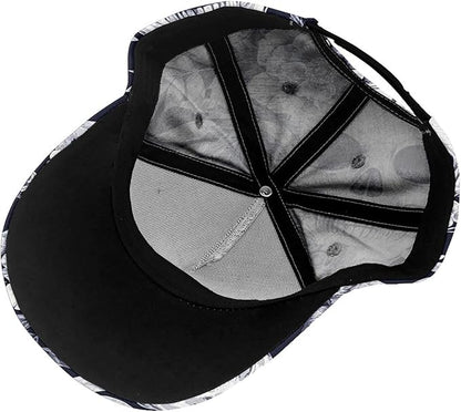 Pastel Cornflowers Floral Baseball Cap Dad Hats All-Over Print Fashion Accessory 100% Polyester Adjusts to Fit Most