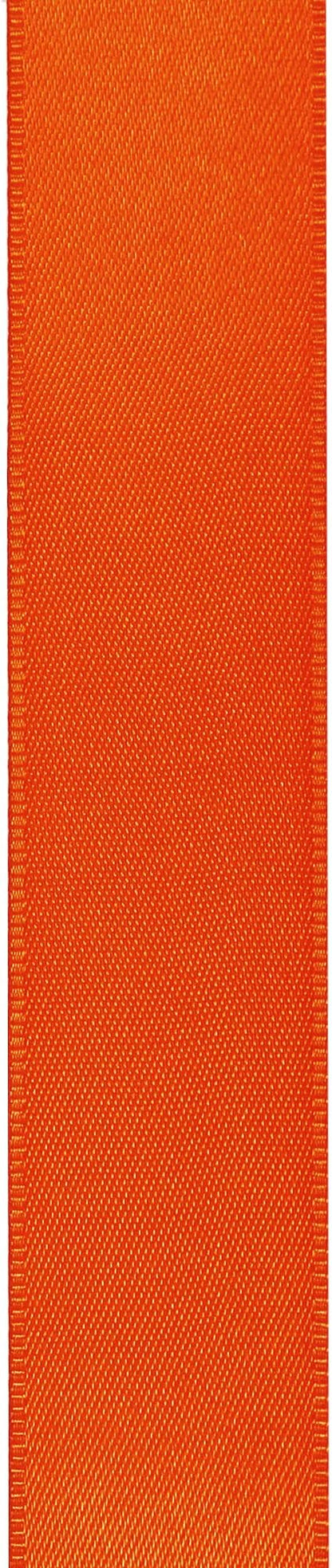 LIUYAXI Torrid Orange Double Faced Satin Ribbon, 1" X Continuous 25 Yards, Ribbons Perfect for Gift Wrapping Wedding Bouquet Decor DIY Craft Bow Making & Other Projects
