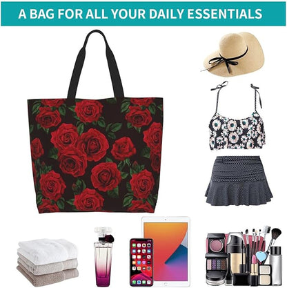 Sunflower Tote Bag For Women, Waterproof Shoulder Bags Big Reusable Grocery Handbag For Shopping Picnic Work Beach
