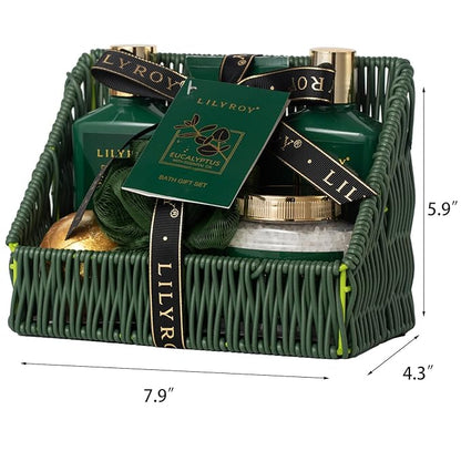 Christmas Gifts for Women - 7 Pcs Luxury Bath and Body Gift Basket Set Spa Gift Basket Set for Women, Gift with Bath Bomb | Perfect Valentine's, Birthday, Mothers Day Gifts, Gift Set for All Occasion