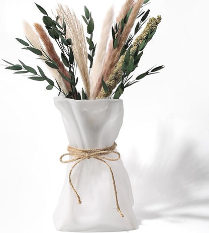 Irregular Frosted Shaped Modern Minimalist Glass Vase - Fashionable Multi-Use Home Decor for Flowers, Centerpiece, Kitchen, Office, Wedding & Holiday