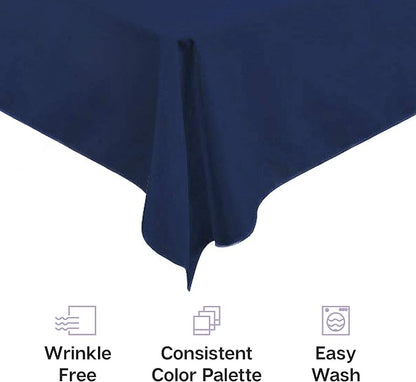 Gee Di Moda Rectangle Tablecloth - 60 x 126 Inch Hunter Green Table Cloth for 8 Foot Rectangle Table - Heavy Duty Washable Fabric - for 8 Ft Buffet Table, Holiday Party, Dinner, Wedding & Baby Shower
