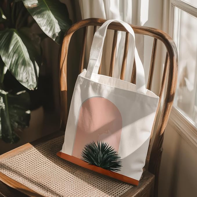Flowers Tote Bag Gifts for Women, Canvas Aesthetic Reusable Grocery Bags Shopping Bags