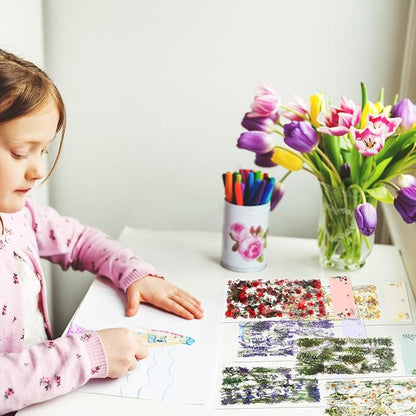 DOITOOL Pet Flower Stickers with Vintage Floral Designs Transparent Adhesive Planner Stickers for Scrapbooking Journaling and DIY Crafts and Fade-Resistant Decorative Decals