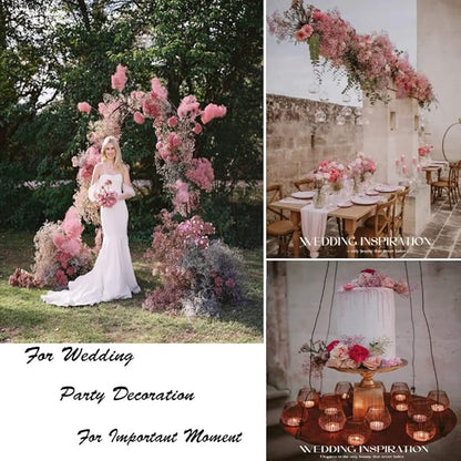 Bringsine Baby Breath Gypsophila Deco Pink Colour Artificial Flowers for Wedding 40 Pieces/lot