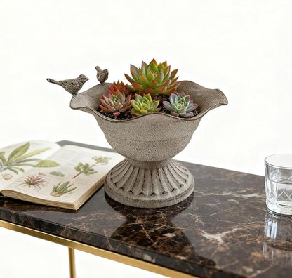 Flower Urn Vase,Trumpet Planter,Metal Vase Nordic Metal Flowers Urn Planter for Anniversary Ceremony Party