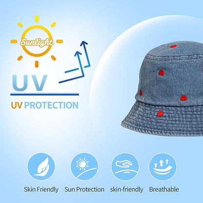 Bucket Hats for Women Man Cute Sun Beach Fisherman Hats