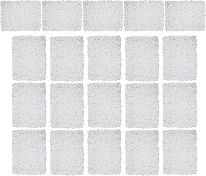 16"x 24" Artificial Flower Wall Panels,Flower Wall Mat Silk Flower Panels for Outdoor Garden Backyard Fence Fence Privacy Screen and Indoor Wall Decor(20Pcs White,Style 3)