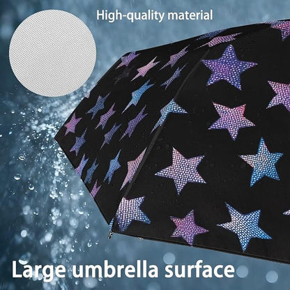 Umbrellas for Rain Lightweight Travel Umbrella 42" Canopy UV Protection Sun Umbrella Windproof Compact Umbrellas