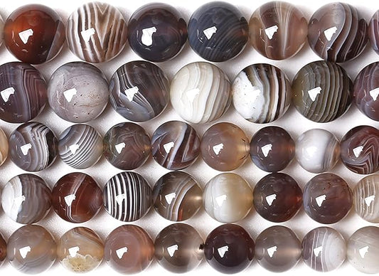 4MM 88PCS Natural Gemstone Stone Botswana Sardonyx Agate Beads for Jewelry Making DIY Bracelet
