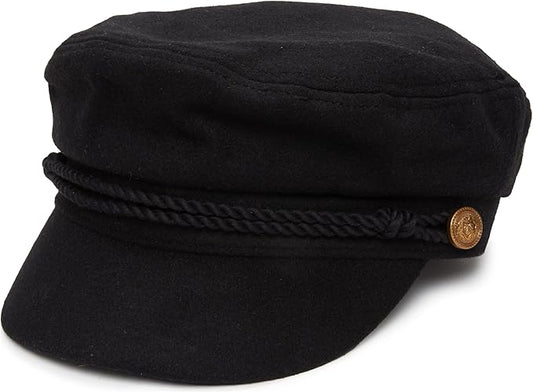 Funky Junque Newsboy Hat for Women – Trendy Greek Fisherman Cap, Classic Women's Baker Boy Newsies Hat, Ladies Fashion Caps