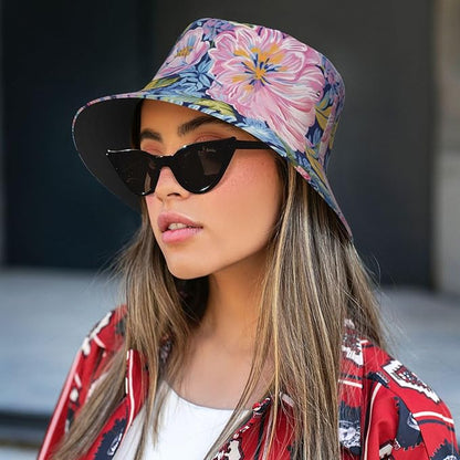 Bucket Hats Fashion Sun Cap Packable Outdoor Fisherman Hat for Women and Men Travel