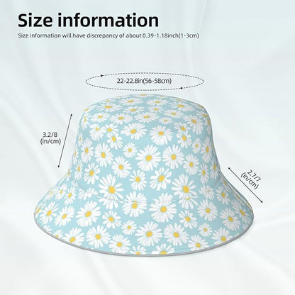 Bucket Hat Beach Summer Sun Hat Reversible Fisherman Hats Double Sided Wearing for Women Men Boys Girls