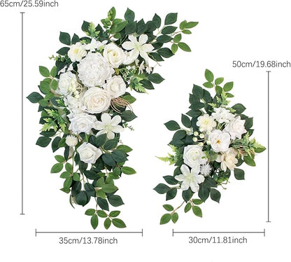 Pack of 2 Faux Flowers,Wedding Arch Flowers,Wisteria Hanging Flowers,Flower Garland Be Suited to Aisle Decorations for Wedding Ceremony,Wedding Arches for Ceremony