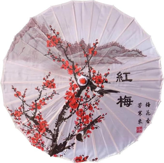 Chinese Japanese Handmade Parasol Umbrella,Asian Decoration DIY Art Dance Classical Umbrella for Wedding Parties Photography Costumes Cosplay