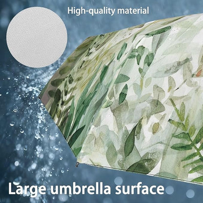 Umbrellas for Rain Lightweight Travel Umbrella 42" Canopy UV Protection Sun Umbrella Windproof Compact Umbrellas