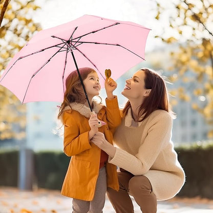 Cute Duck Handle Umbrella - Compact Travel Yellow Duck Head Umbrella for Adults and Girls