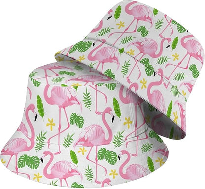 Wildflowers Floral Bucket Hat for Men Women, Summer Vacation Outdoor Travel Reversible Double Side Beach Caps Fisherman Hat