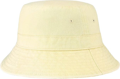 Hot Summer Bucket Hat - Trendy Cotton Sun Hat for Beach, Golf, Fishing - Fun Outdoor Vacation Boonie for Men and Women