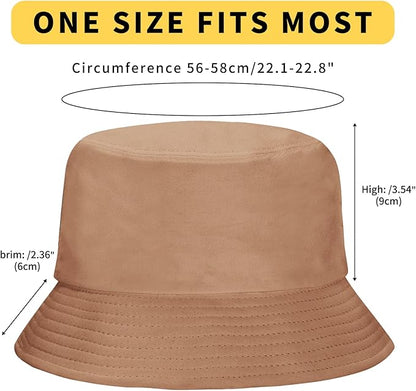 Rosoz 1 & 2 Pack Bucket Hat for Women Men Summer Travel Beach Sun Hat Outdoor Cap Unisex Bucket Hats