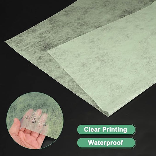 M METERXITY 20-Sheet Korean Cotton Wrapping Flower Paper, Waterproof Floral Wrapping Cotton Paper for Bouquets/Gift Packaging [Green]