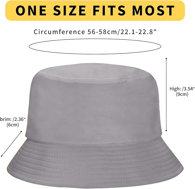 Rosoz 1 & 2 Pack Bucket Hat for Women Men Summer Travel Beach Sun Hat Outdoor Cap Unisex Bucket Hats