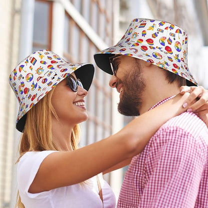 Fashion Bucket Hat Summer Beach Travel Sun Hat Packable Fisherman Cap for Men Women
