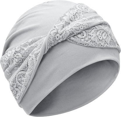 XYIYI Knot Chemo Headwear for Womens Cancer Patients, Stretchy Chemotherapy Headwraps Beanie Hats