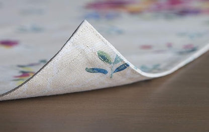 Maison d' Hermine Placemats Set of 4 100% Cotton Washable Cloth Place Mats, Reusable Table Mats for Kitchen Dining Decoration, Party, Wedding, Restaurant Spring/Summer (Rose Garden, 13" x 19")