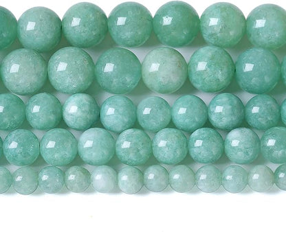 8mm 45pcs Natural Stone Burmese Jade Beads for Jewelry Making DIY Bracelet Crystal