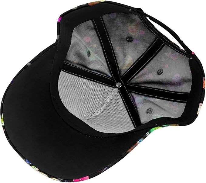 Floral Baseball Cap for Women Fashionable Adjustable Dad Hat Low Profile Running Hat for Summer Sporting Working Hiking