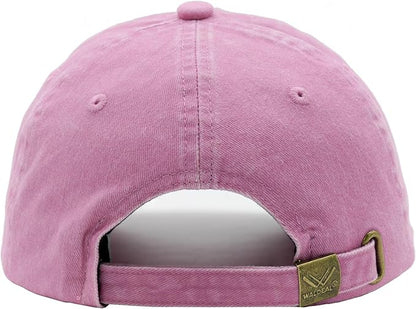 Waldeal Pickleball Hat for Women, Ajustable Embroidered Daisy Washed Denim Baseball Cap
