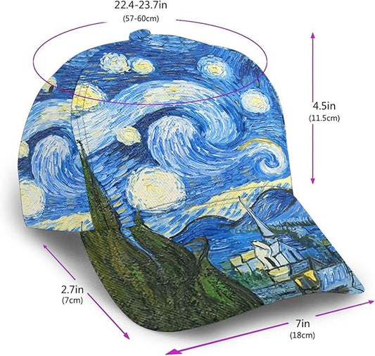 Floral Baseball Cap for Women Fashionable Adjustable Dad Hat Low Profile Running Hat for Summer Sporting Working Hiking